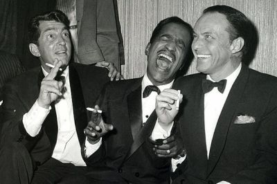 The Rat Pack's big three—Dean Martin, Sammy Davis Jr. and Frank Sinatra.